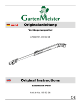 GartenMeister 93 92 06 Extension Pole Manuel utilisateur