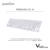 Perixx PERIBOARD-331 M Wired Full-sized Scissor-switch Backlit Keyboard Manuel utilisateur