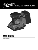 Milwaukee M18 BQSS 18v Cordless 1/4 Sheet Sander Manuel utilisateur
