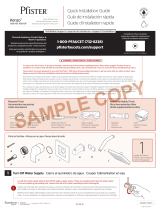 Pfister Kenzo R89-1DFC Specification and Owner Manual