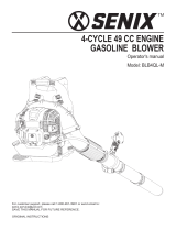 Senix BLB4QL-M 4-CYCLE 49 CC Engine Gasoline Blower Manuel utilisateur