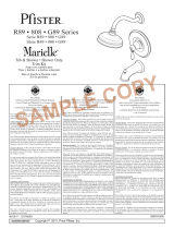 Pfister Marielle 808-M0BK Specification and Owner Manual