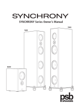 PSB Speakers Synchrony B600 Bookshelf Le manuel du propriétaire