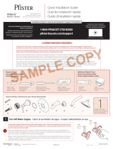 Pfister Arterra R89-1DEK Specification and Owner Manual