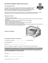 Burg-Wächter Instructions de montage des coffres-forts muraux Mode d'emploi