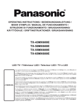 Panasonic TX43MX600E Guide de démarrage rapide