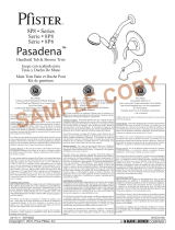 Pfister Pasadena 8P8-PHHK Specification and Owner Manual