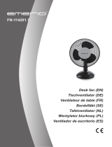 Emerio FN-114201.1 Desk Fan 25 W 23 cm Manuel utilisateur