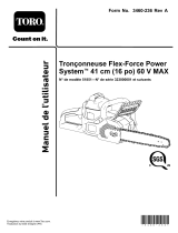 Toro Flex-Force Power System 41cm (16in) 60V MAX Chainsaw Manuel utilisateur