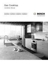Bosch NGM5056UC 800 Series Gas Cooktop Manuel utilisateur