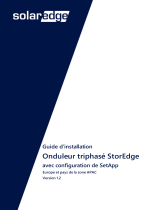SolarEdge Onduleur triphasé StorEdge avec configuration de SetApp Guide d'installation