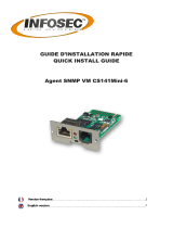 INFOSEC Composant Agent SNMP CS141 Mini-6 Mode d'emploi