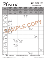 Pfister Ashfield 806-YP0K Specification and Owner Manual