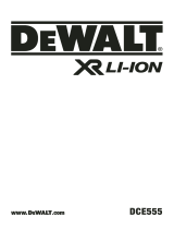 DeWalt DCE555N-XJ 18V Li-Ion XR Brushless Electric Drywall Cut-out Tool Manuel utilisateur