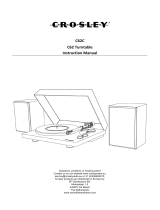 Crosley C62C-BK4 Bluetooth Record Player Manuel utilisateur