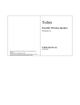 Tribit BTS20C Portable Wireless Speaker Manuel utilisateur