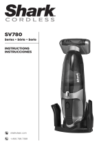 Shark SV780 Series Cordless Pet Perfect II Manuel utilisateur