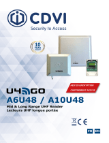 CDVI A6U48 U4GO Long Range UHF Reader Manuel utilisateur