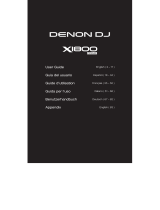 Denon DJ X1800 Prime Professional DJ Mixer Mode d'emploi
