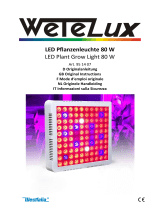 Wetelux 95 14 07 LED Plant Grow Light 80 W Manuel utilisateur