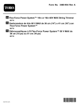 Toro 14in or 16in 60V MAX String Trimmer, Flex-Force Power System 60V MAX Attachment Manuel utilisateur