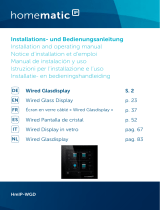 HomeMatic IP HmIP-WGD Wired Glass Display Manuel utilisateur