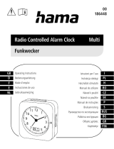 Hama 00186448 Radio Controlled Alarm Clock Manuel utilisateur