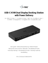 i-tec C31 USB-C Dual Display Power Station Mode d'emploi