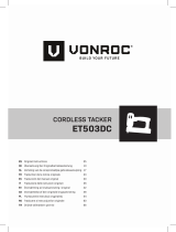 Vonroc ET503DC Cordless Tacker Manuel utilisateur