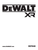 DeWalt DCF840 1-4 in Brushless Cordless Impact Driver Manuel utilisateur