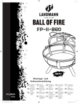 LANDMANN Feuerkorb "Ball of Fire", 89,5 x 79,5 cm Mode d'emploi