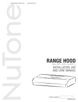 NuTone AVSF1-2 Under Cabinet Range Hood Manuel utilisateur
