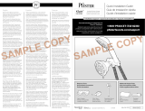 Pfister X-Spin 020-SPNC Specification and Owner Manual