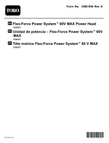 Toro Flex-Force Power System 60V MAX Power Head Manuel utilisateur