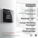 Warmup 3iE Energy Monitoring Thermostat Manuel utilisateur