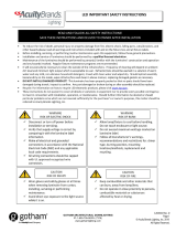 AcuityBrands EVO6PC GOTHAM Architectural Downlighting Mode d'emploi