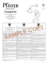 Pfister Langston 8P8-WS-LN0K Specification and Owner Manual