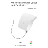 WASSERSTEIN 060921 Anti-Theft Mount For Google Nest Cam Manuel utilisateur