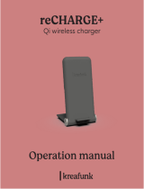 KREAFUNK reCHARGE QI Wireless Charger Manuel utilisateur