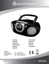 Soundmaster SCD5100 Radio CD Player Manuel utilisateur