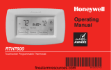 Honeywell RTH7600 Touchscreen Programmable Thermostat Manuel utilisateur
