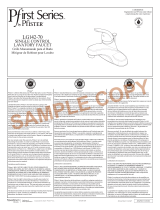 Pfister Pfirst Series LG142-7000 Specification and Owner Manual