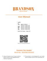 Brandson 305698 Ceramic Fan Heater Manuel utilisateur