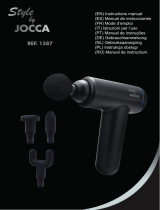 Jocca Mini-Massagepistole, 6 Geschwindigkeitsstufen, 4 Massageköpfe Mode d'emploi