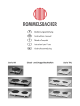 Rommelsbacher Doppelkochtafel THL 3097/A Mode d'emploi