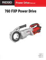 RIDGID 760 FXP Power Drive Manuel utilisateur