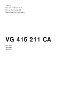 Gaggenau VG415211CA 400 Series Vario Gas Cooktop Manuel utilisateur