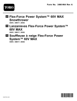 Toro Flex-Force Power System 60V MAX Snowthrower Manuel utilisateur
