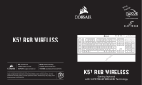 Corsair K57 RGB Wireless Gaming Keyboard Slipstream Wireless Technology Le manuel du propriétaire