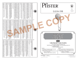 Pfister 016-190Y Specification and Owner Manual